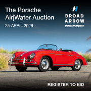 Broad Arrow Auctions The Porsche Air Water 180 x 180 (Live Client)