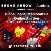  Broad Arrow Auction Global Icons Memorabilia  Online 180 (Live Client)