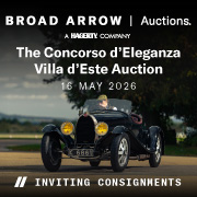 Broad Arrow Auctions The Concorso DEleganza Villa DEste Auction May 2026 180 x 180 (Live Client)