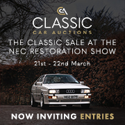 CCA | NEC Classic Car & Restoration March 2026 180 (Live Client)