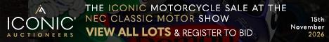  Iconic Motorcycle Sale November 2026 468 (Live Client)