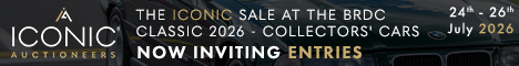 Iconic Auctioneers Collectors Cars 25 July 2026 468 x 60 (Live Client)