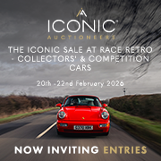  The Iconic Sale at Race Retro 2026 - Competition Cars 180 x 80  (Live Client)