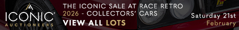 The Iconic Sale at Race Retro 2026 - Collectors' Cars Feb 2026 468 x 60 (Live Client)