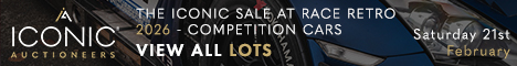  The Iconic Sale at Race Retro 2026 - Competition Cars 468 x 60 (Live Client)