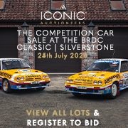Iconic Auctioneers Competition Cars 24 July 2026 180 x 180 (Live Client)